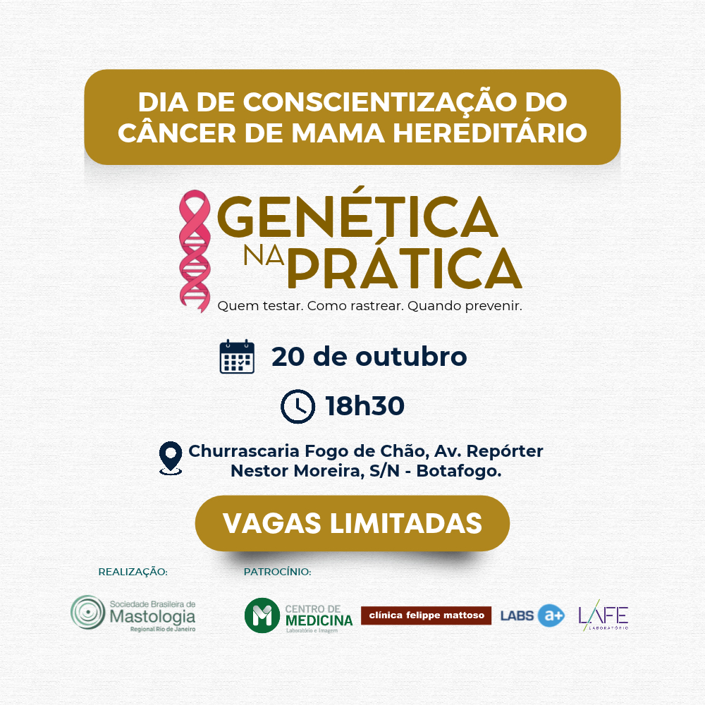 Genética na Prática: Quem testar. Como rastrear. Quando prevenir.